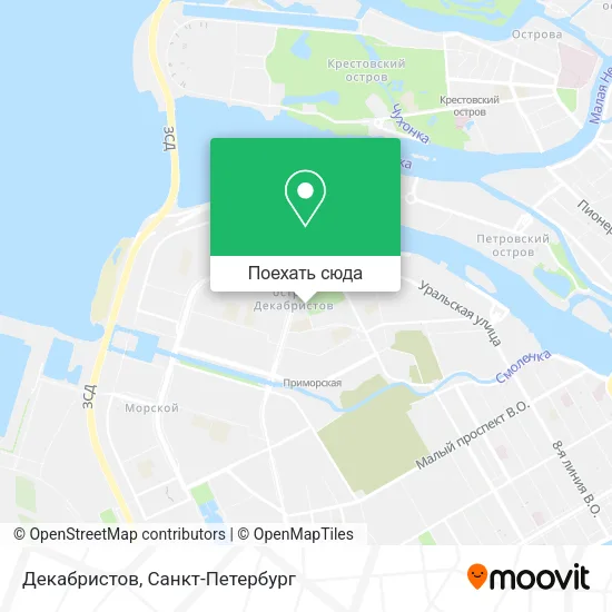 Карта Декабристов