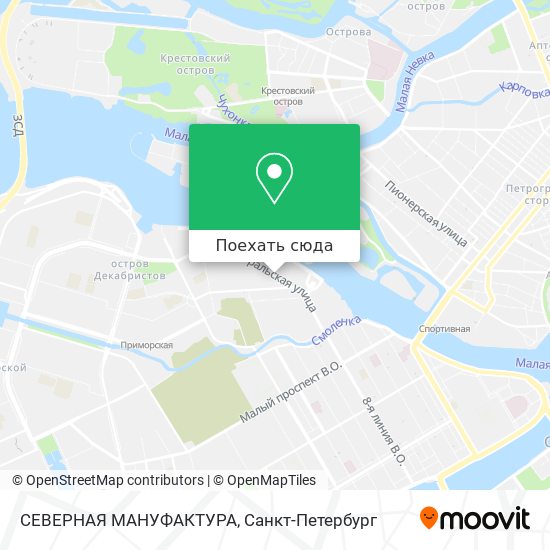 Карта СЕВЕРНАЯ МАНУФАКТУРА
