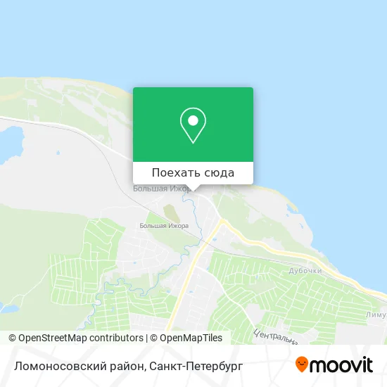 Карта Ломоносовский район