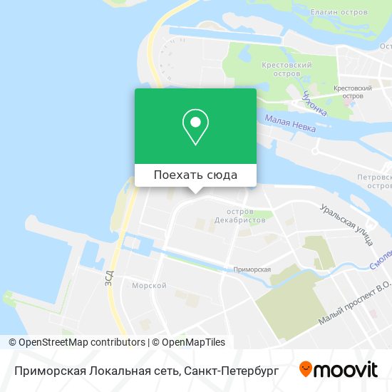 Карта Приморская Локальная сеть