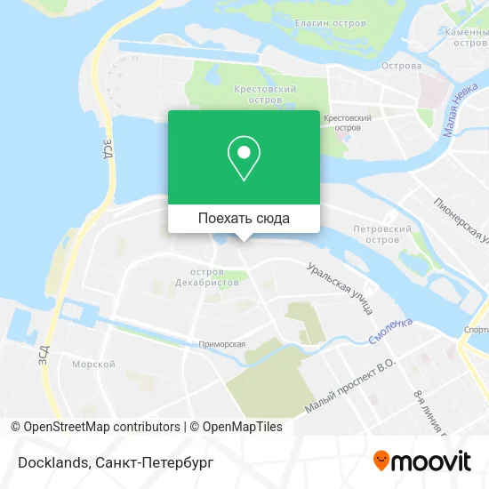 Карта Docklands