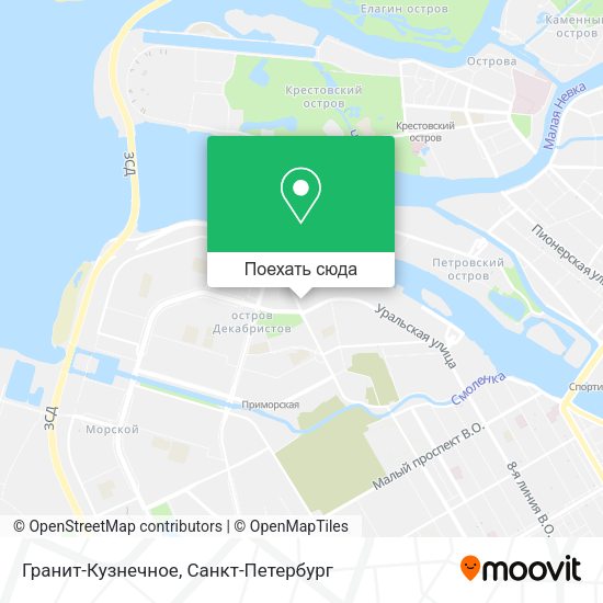 Карта Гранит-Кузнечное