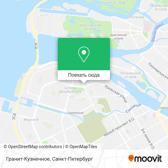 Карта Гранит-Кузнечное