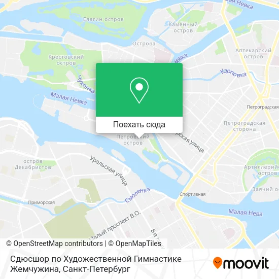 Карта Сдюсшор по Художественной Гимнастике Жемчужина