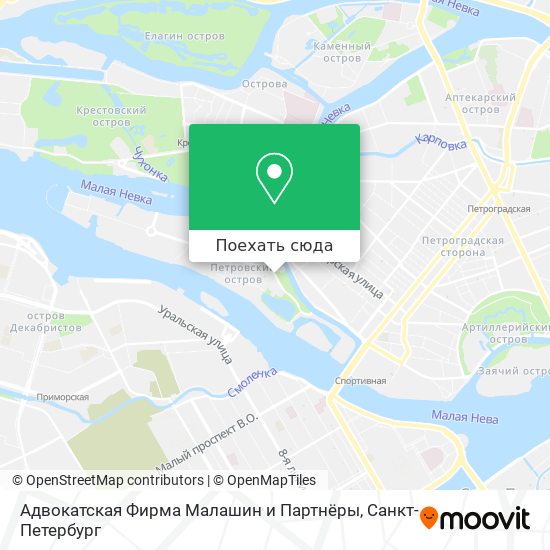 Карта спб петровский проспект