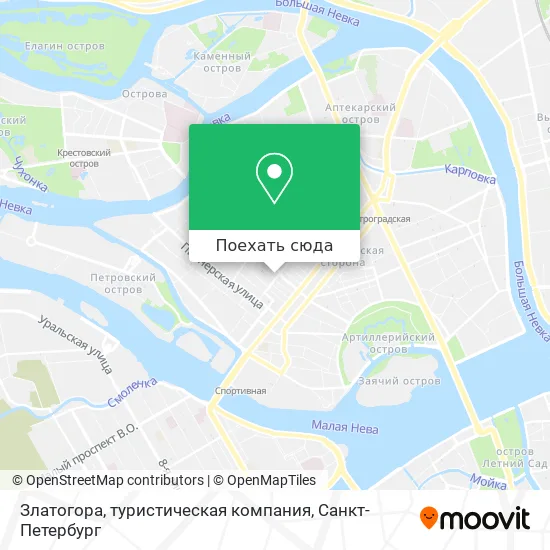 Карта Златогора, туристическая компания