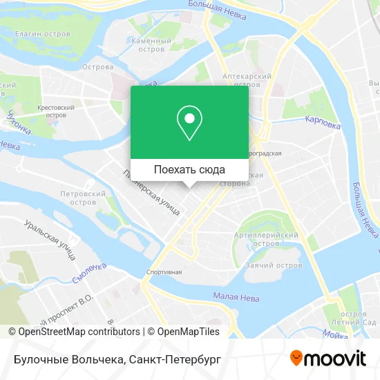 Карта Булочные Вольчека