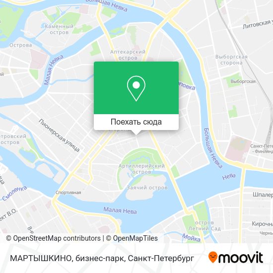 Карта МАРТЫШКИНО, бизнес-парк