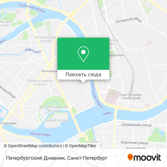 Карта Петербургский Дневник