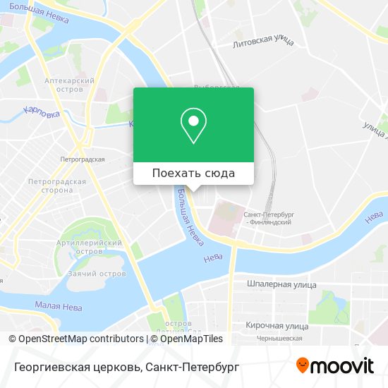 Карта Георгиевская церковь