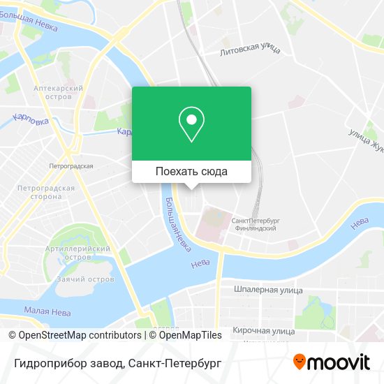 Карта Гидроприбор завод