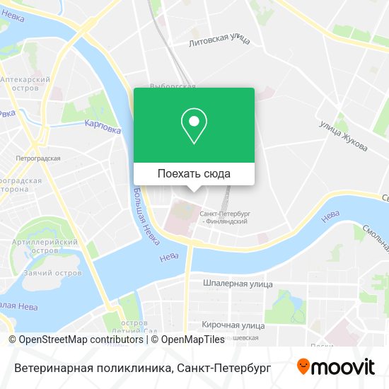 Карта Ветеринарная поликлиника
