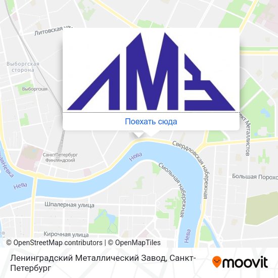 Карта Ленинградский Металлический Завод
