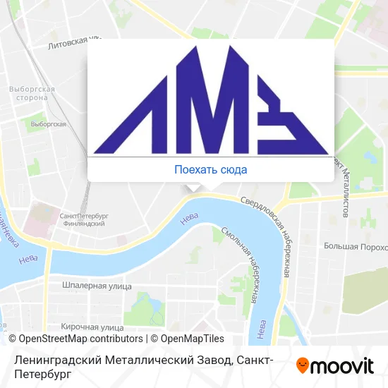 Карта Ленинградский Металлический Завод