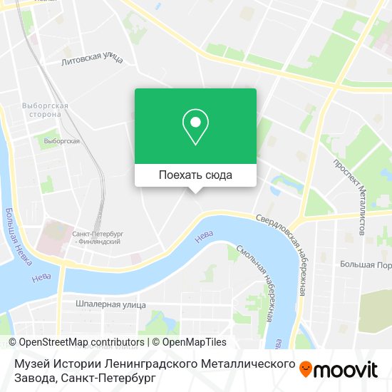 Карта Музей Истории Ленинградского Металлического Завода