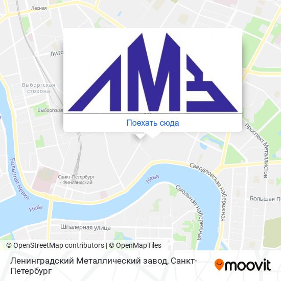 Карта Ленинградский Металлический завод