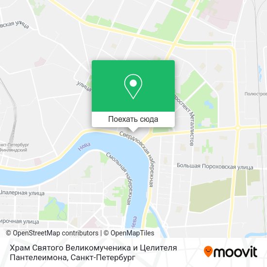 Карта Храм Святого Великомученика и Целителя Пантелеимона