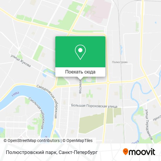 Карта Полюстровский парк