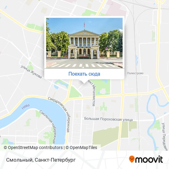 Карта Смольный