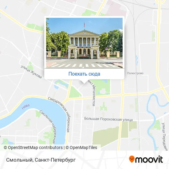 Карта Смольный