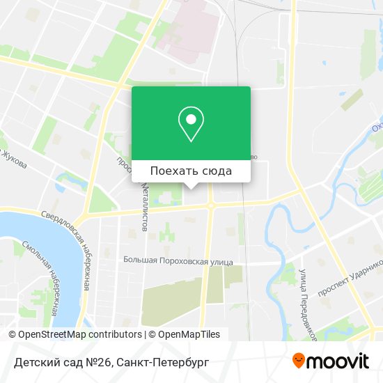 Карта Детский сад №26