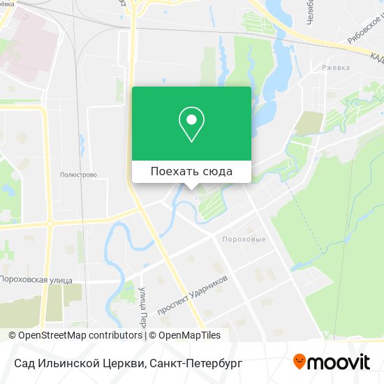 Карта Сад Ильинской Церкви
