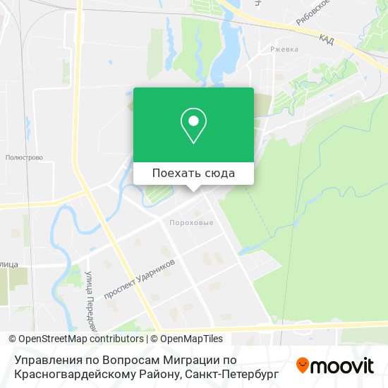 Карта Управления по Вопросам Миграции по Красногвардейскому Району