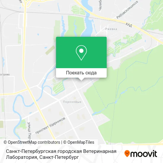 Карта Санкт-Петербургская городская Ветеринарная Лаборатория
