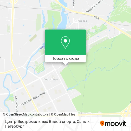Карта Центр Экстремальных Видов спорта