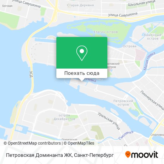 Карта Петровская Доминанта ЖК