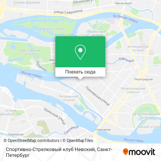 Карта Спортивно-Стрелковый клуб Невский
