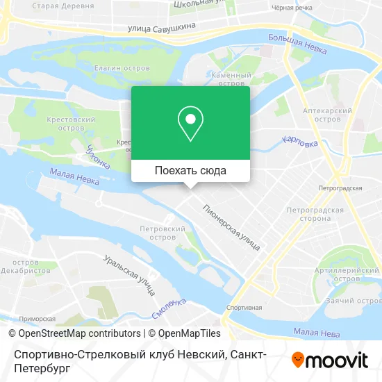 Карта Спортивно-Стрелковый клуб Невский
