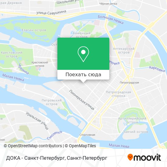 Карта ДОКА - Санкт-Петербург