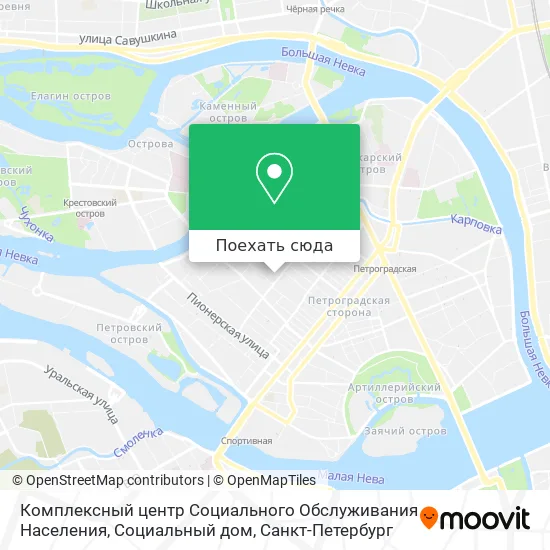 Карта Комплексный центр Социального Обслуживания Населения, Социальный дом