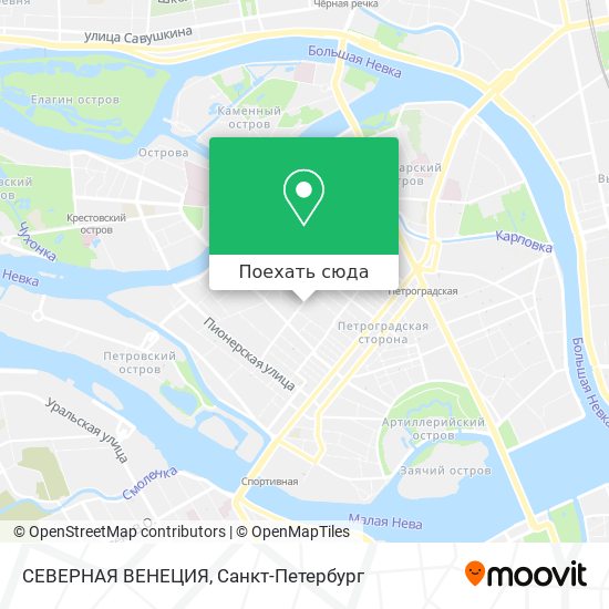 Карта СЕВЕРНАЯ ВЕНЕЦИЯ