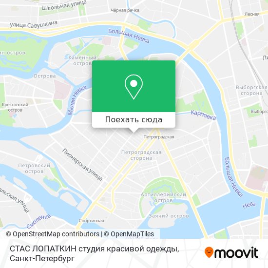 Карта СТАС ЛОПАТКИН студия красивой одежды