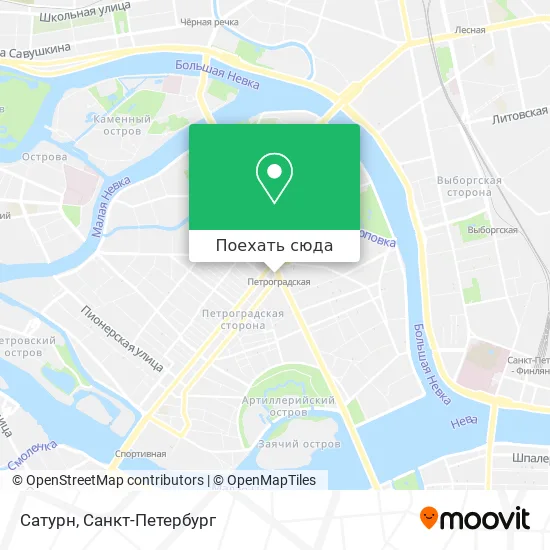 Карта Сатурн