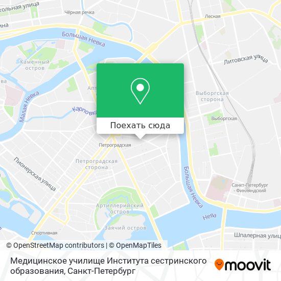 Карта Медицинское училище Института сестринского образования