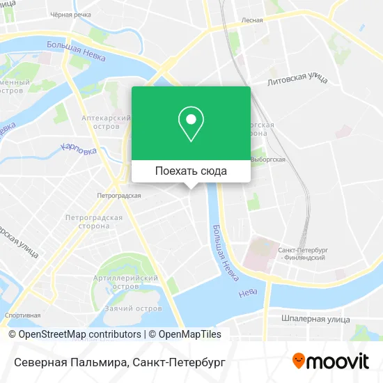 Карта Северная Пальмира