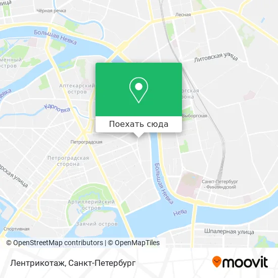 Карта Лентрикотаж