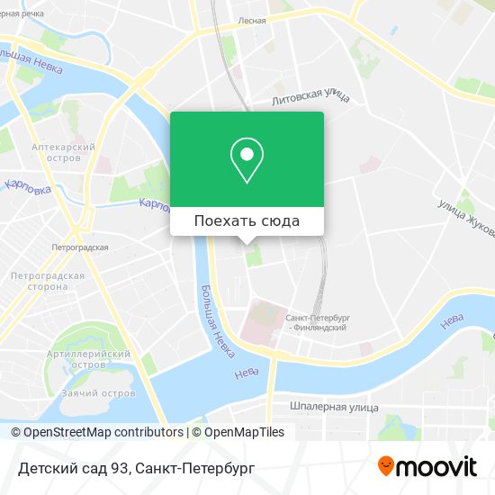 Карта Детский сад 93