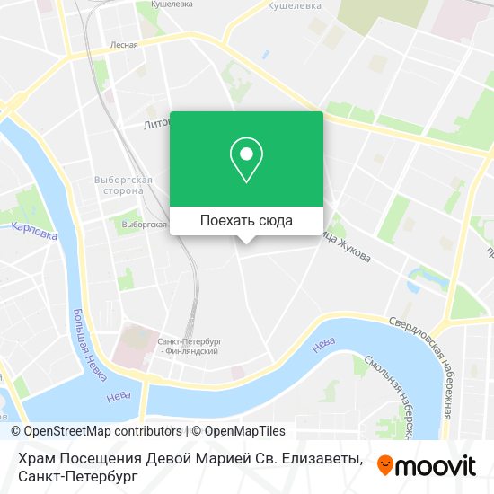 Карта Храм Посещения Девой Марией Св. Елизаветы