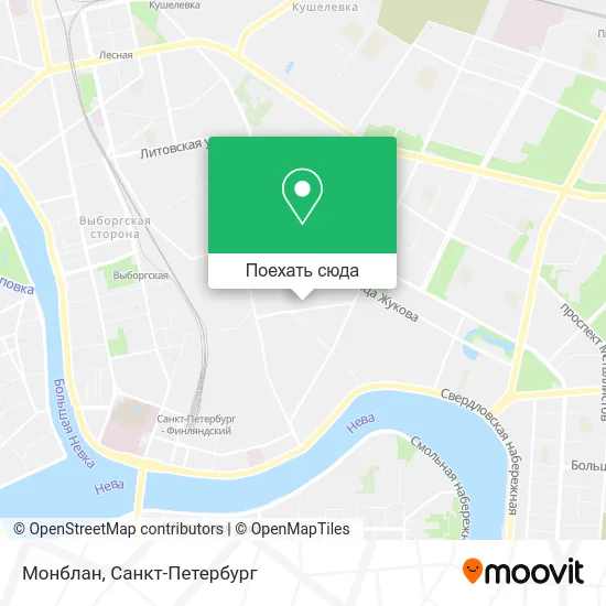 Карта Монблан