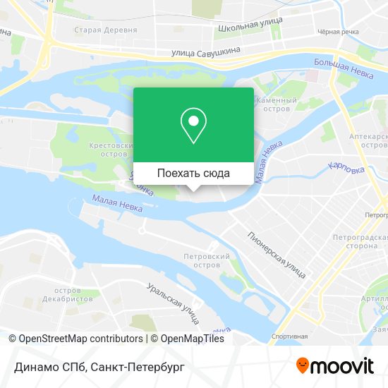 Карта Динамо СПб