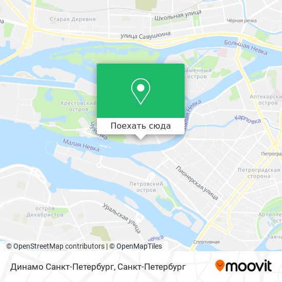 Карта Динамо Санкт-Петербург