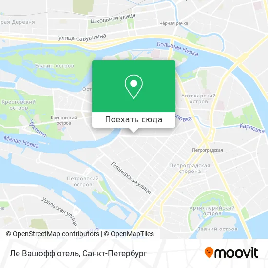 Карта Ле Вашофф отель