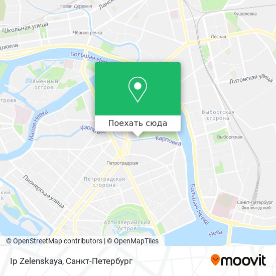Карта Ip Zelenskaya