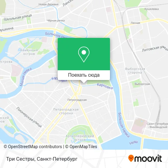 Карта Три Сестры