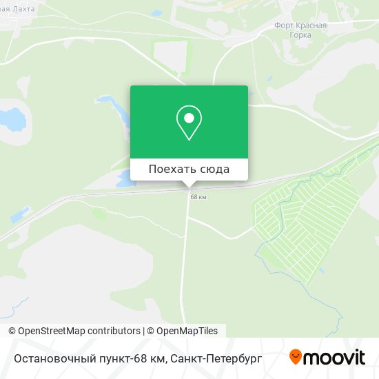 Карта Остановочный пункт-68 км