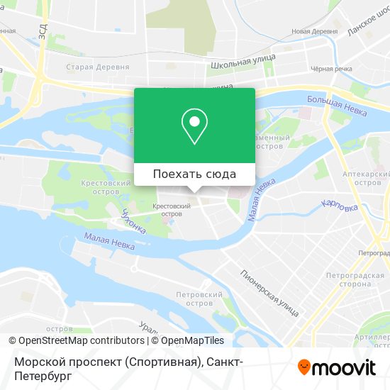 Карта Морской проспект (Спортивная)